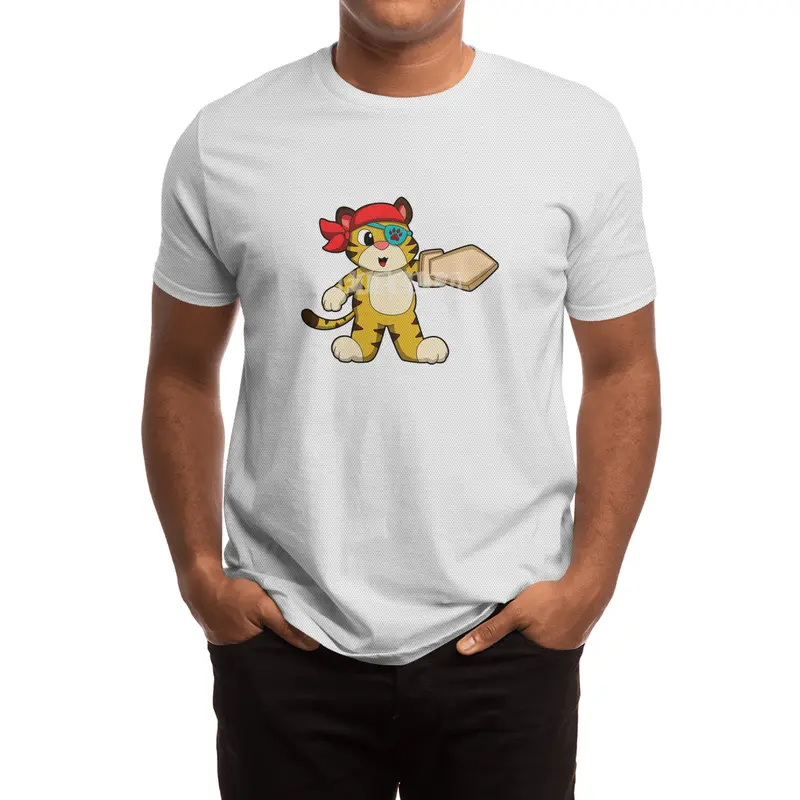 Tiger as Pirate with Eye patch & Sword Spor T-Shirt