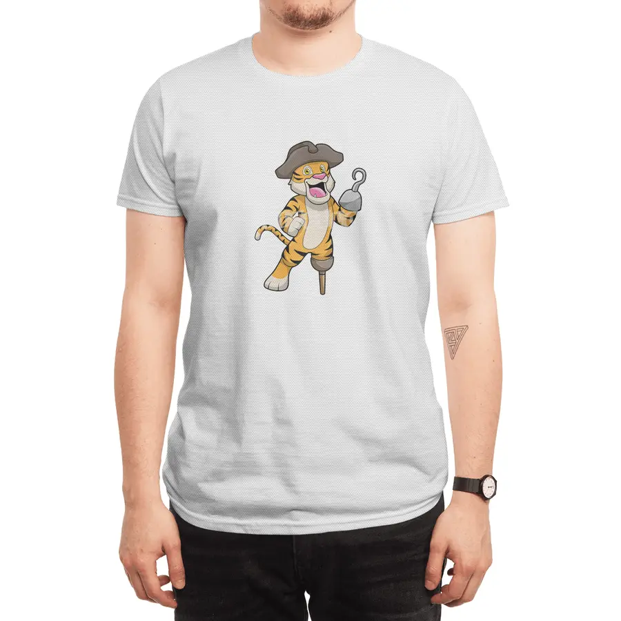 Tiger as Pirate with Wooden leg & Hooked hand Spor T-Shirt
