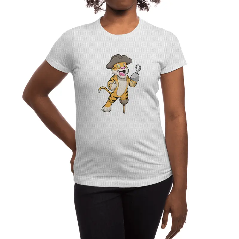 Tiger as Pirate with Wooden leg & Hooked hand Spor T-Shirt