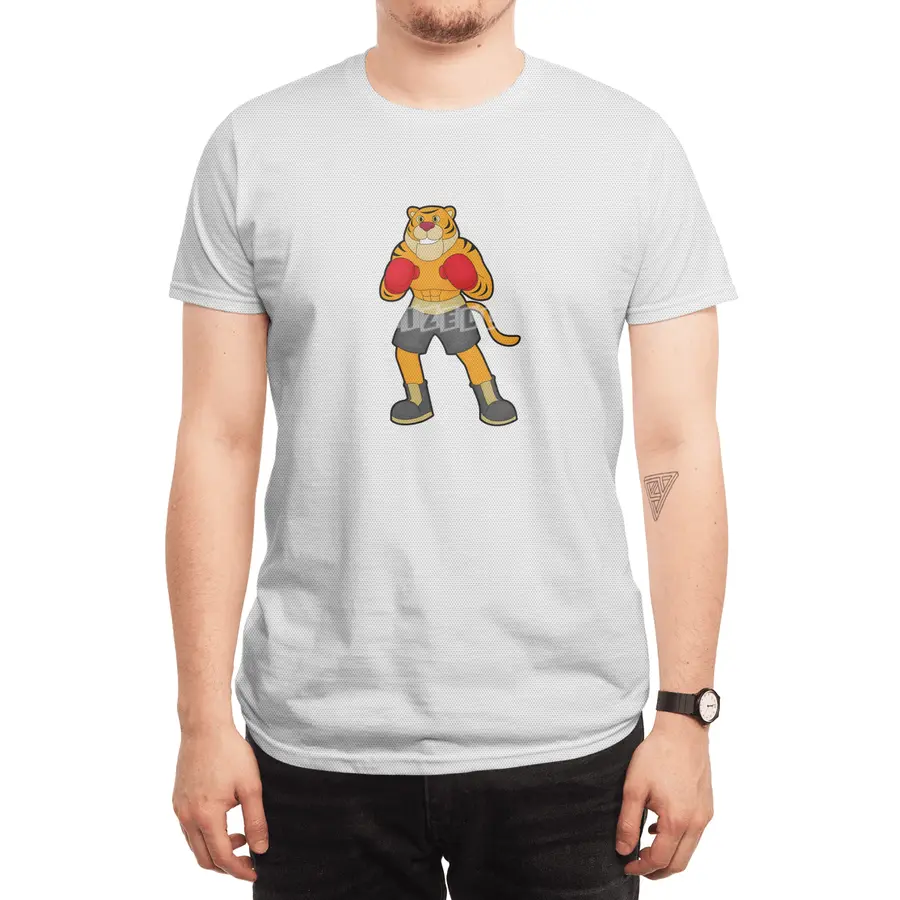 Tiger at Boxing with Boxing gloves Spor T-Shirt