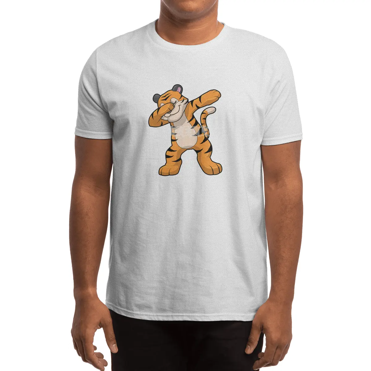 Tiger at Hip Hop Dance Dab Spor T-Shirt