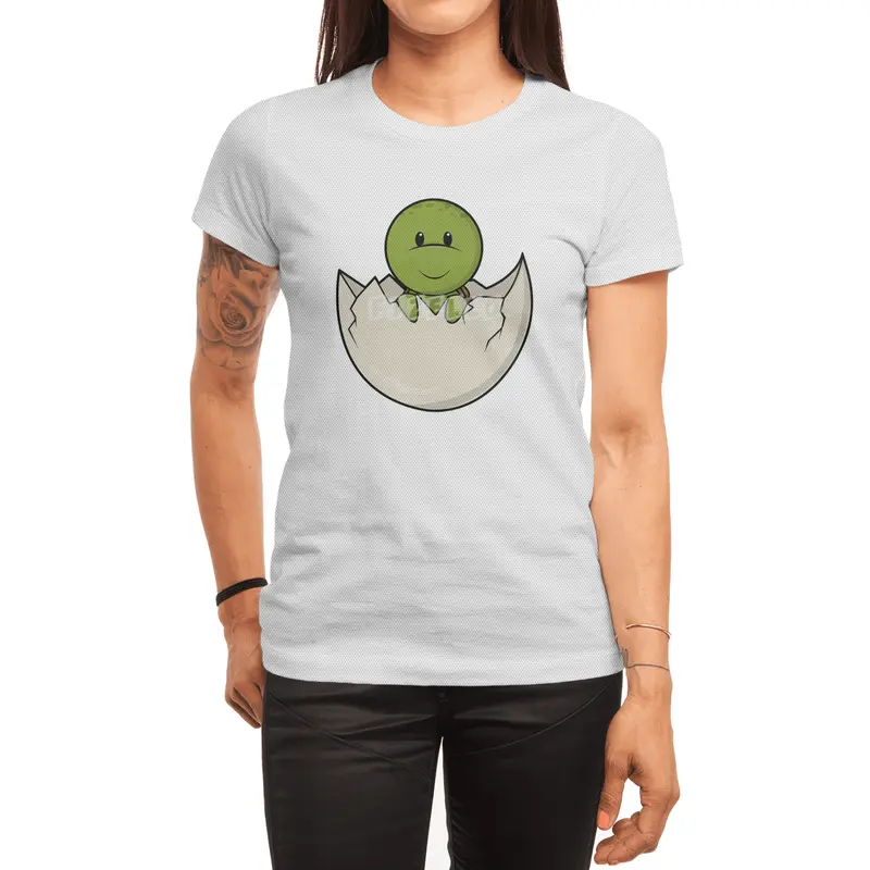 Turtle as Baby with Eggshell Spor T-Shirt