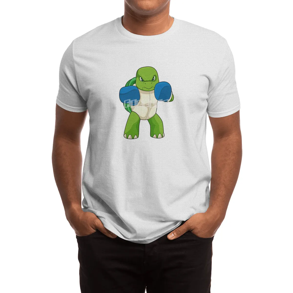 Turtle as Boxer with Boxing gloves Spor T-Shirt