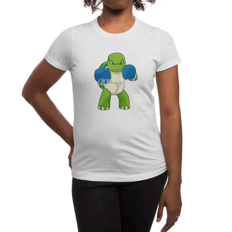 Turtle as Boxer with Boxing gloves Spor T-Shirt