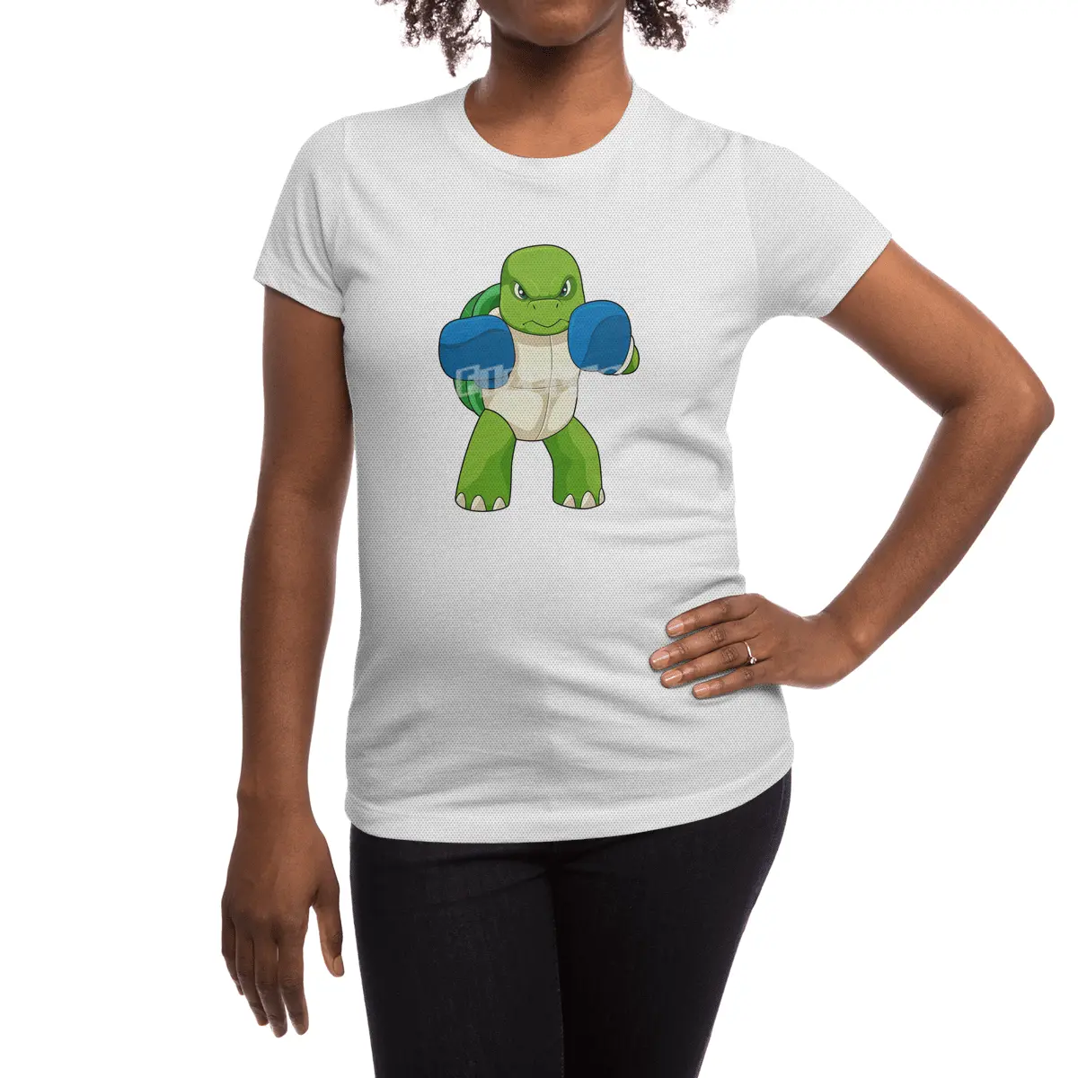 Turtle as Boxer with Boxing gloves Spor T-Shirt