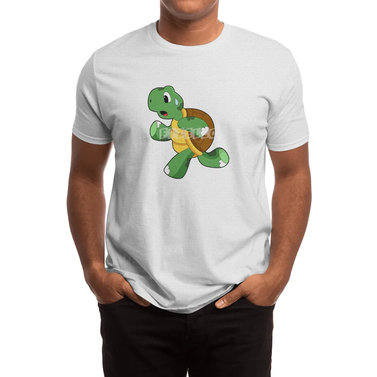 Turtle as Jogger at Running Spor T-Shirt