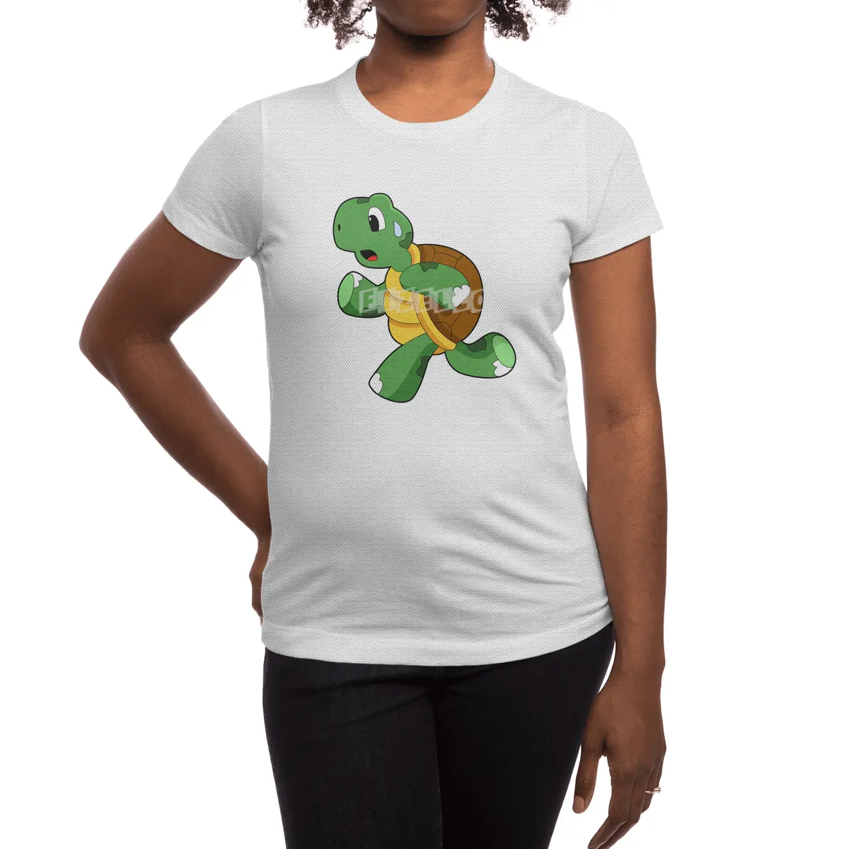 Turtle as Jogger at Running Spor T-Shirt