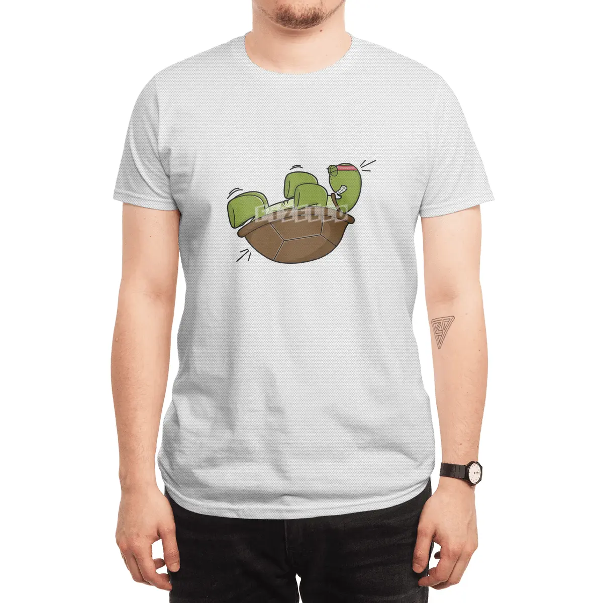 Turtle at Exercise for Abdominla muscles Spor T-Shirt