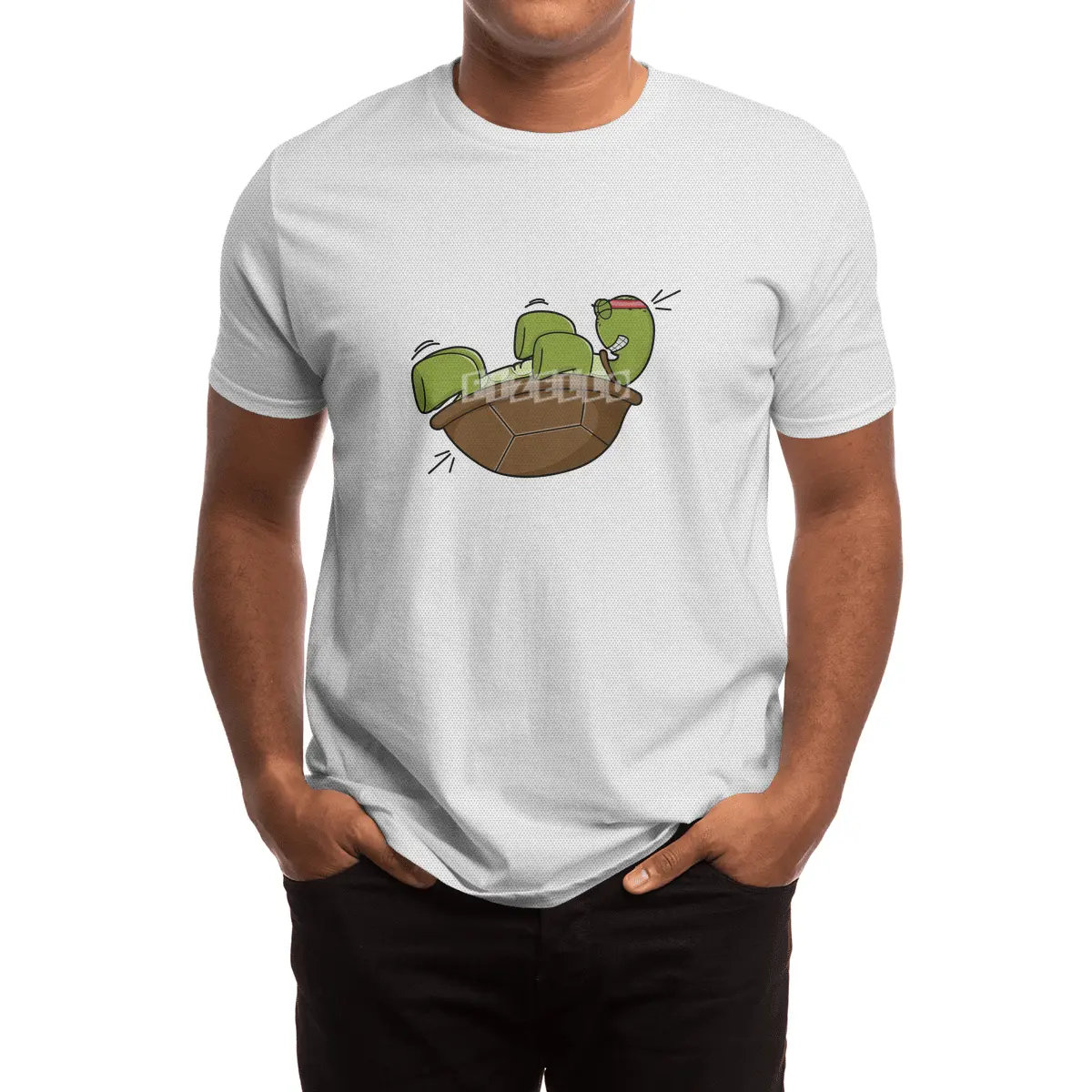 Turtle at Exercise for Abdominla muscles Spor T-Shirt