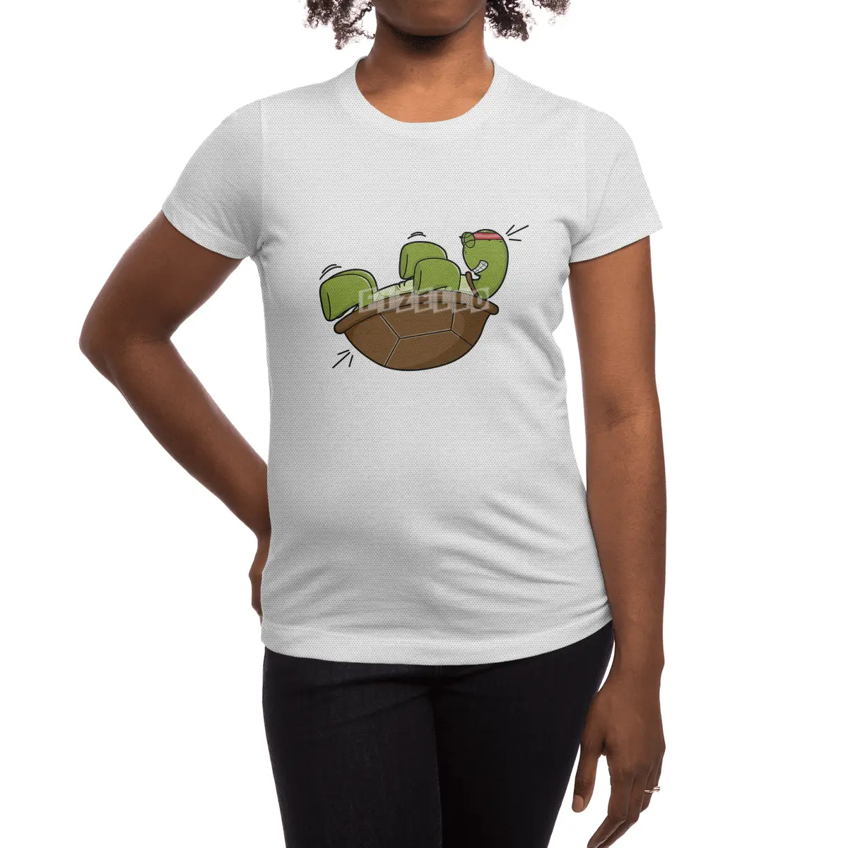 Turtle at Exercise for Abdominla muscles Spor T-Shirt