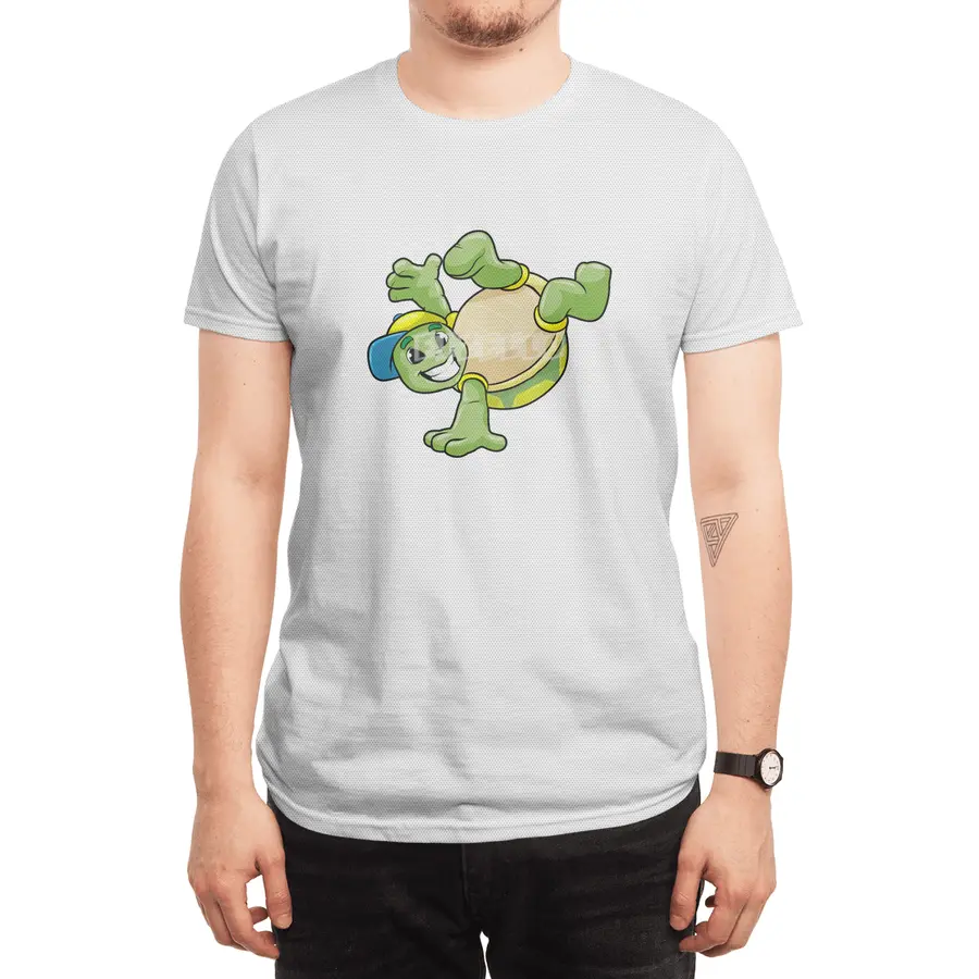 Turtle at Hip Hop break dance with Cap Spor T-Shirt