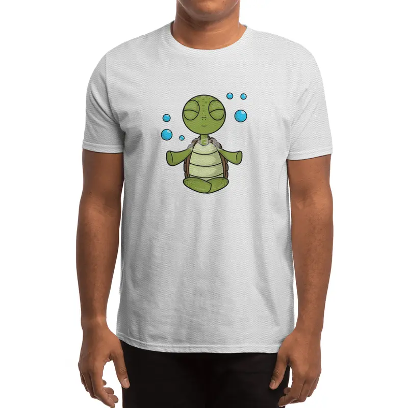 Turtle at Meditating in Sitting Spor T-Shirt