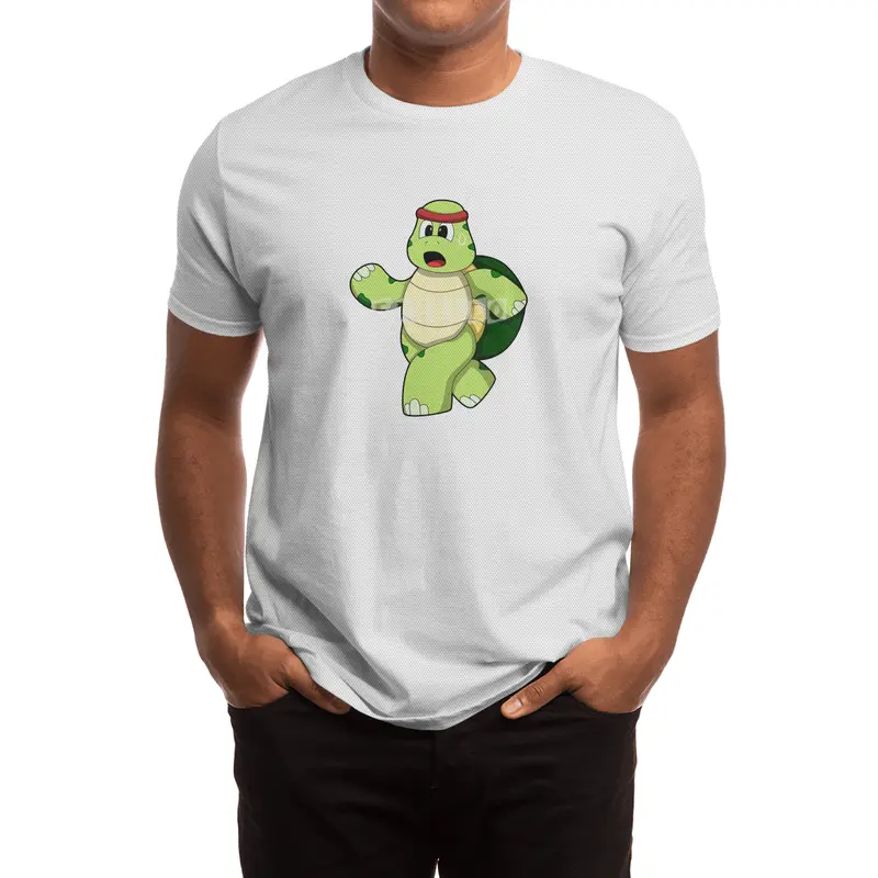 Turtle at Running with Headband Spor T-Shirt