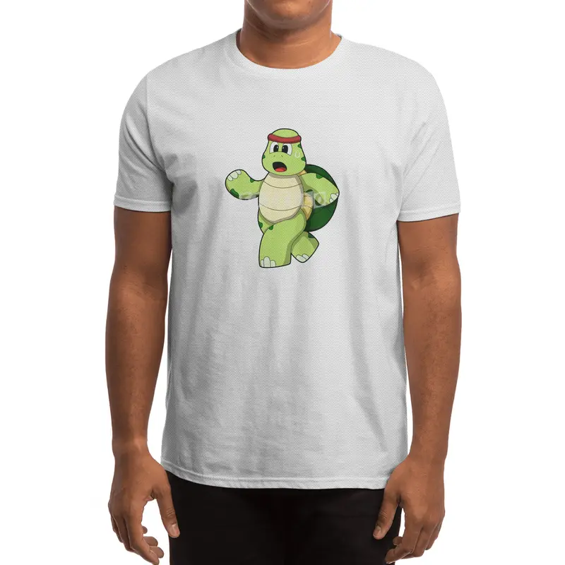 Turtle at Running with Headband Spor T-Shirt