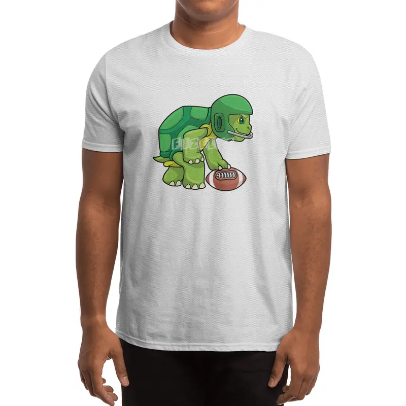 Turtle at Sports with Football & Helmet Spor T-Shirt