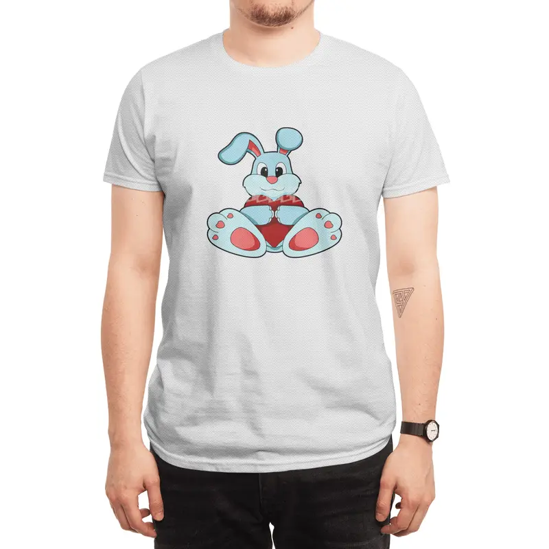 Rabbit with Heart Spor T-Shirt
