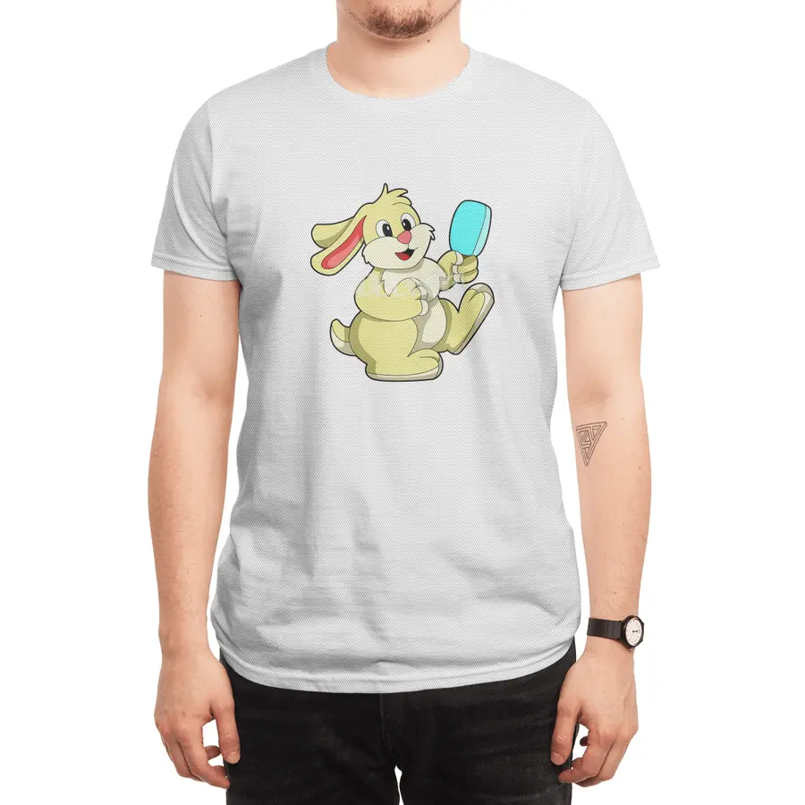 Rabbit with Popsicle Spor T-Shirt