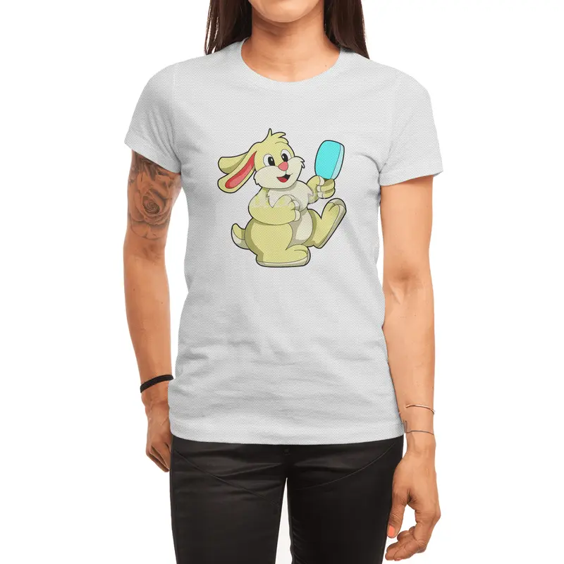 Rabbit with Popsicle Spor T-Shirt