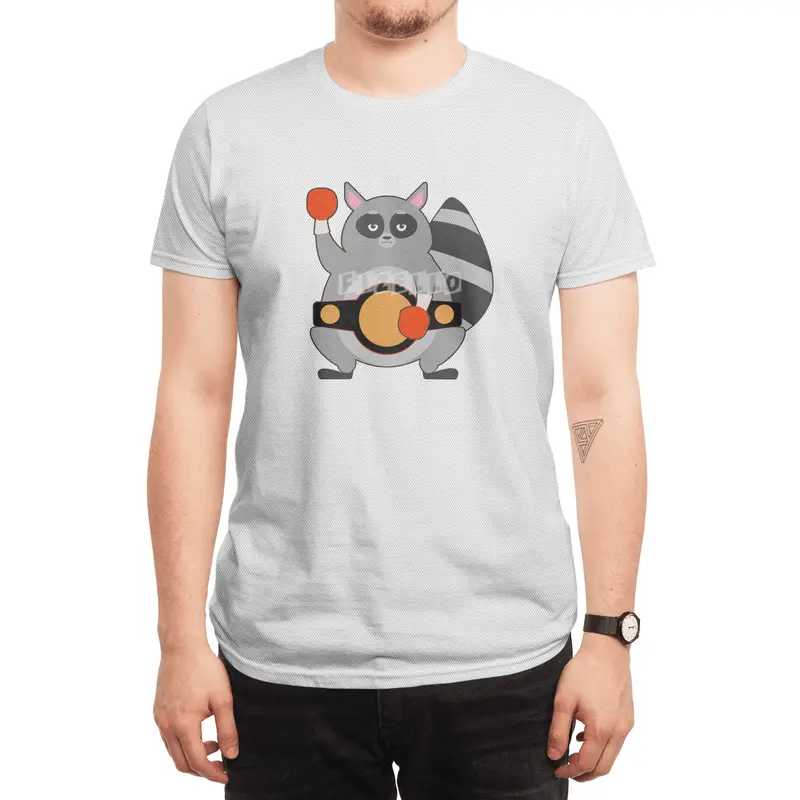 Raccoon as Boxing champ with Belt Spor T-Shirt