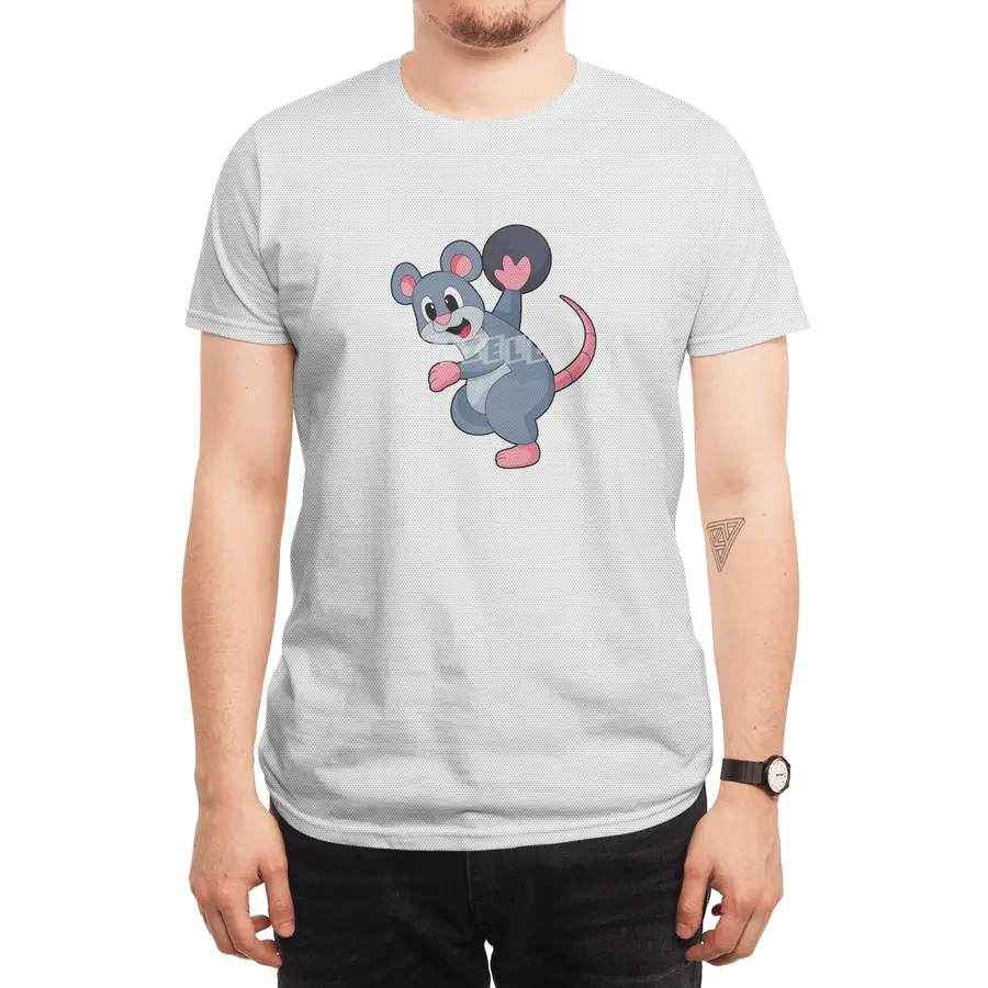 Rat at Bowling with Bowling ball Spor T-Shirt
