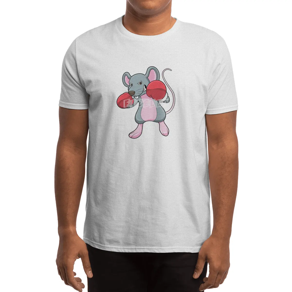 Rat at Boxing with Boxing gloves Spor T-Shirt