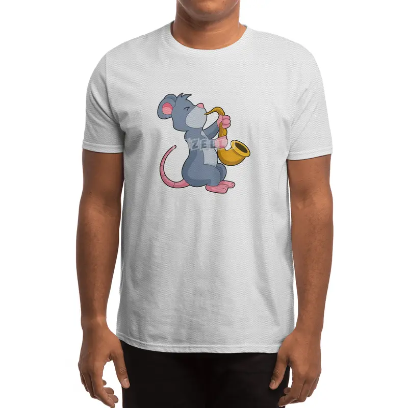 Rat at Music with Saxophone Spor T-Shirt
