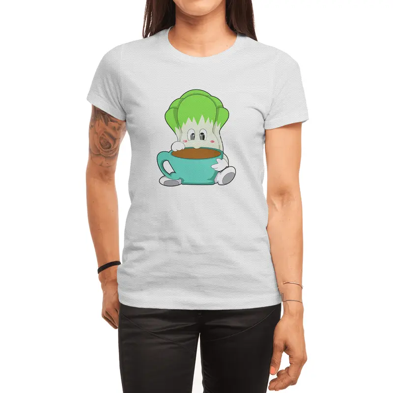 Salad with Cup of Coffee Spor T-Shirt