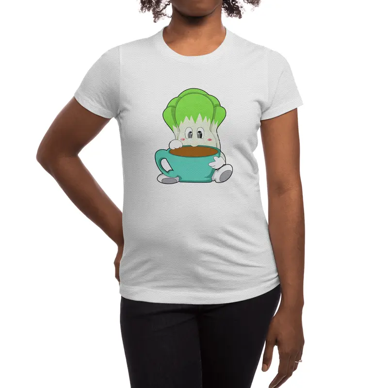 Salad with Cup of Coffee Spor T-Shirt