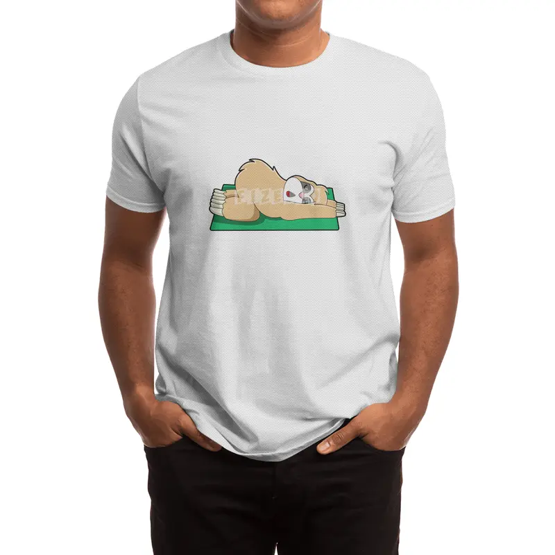 Sloth at Yoga on Yoga mat Spor T-Shirt