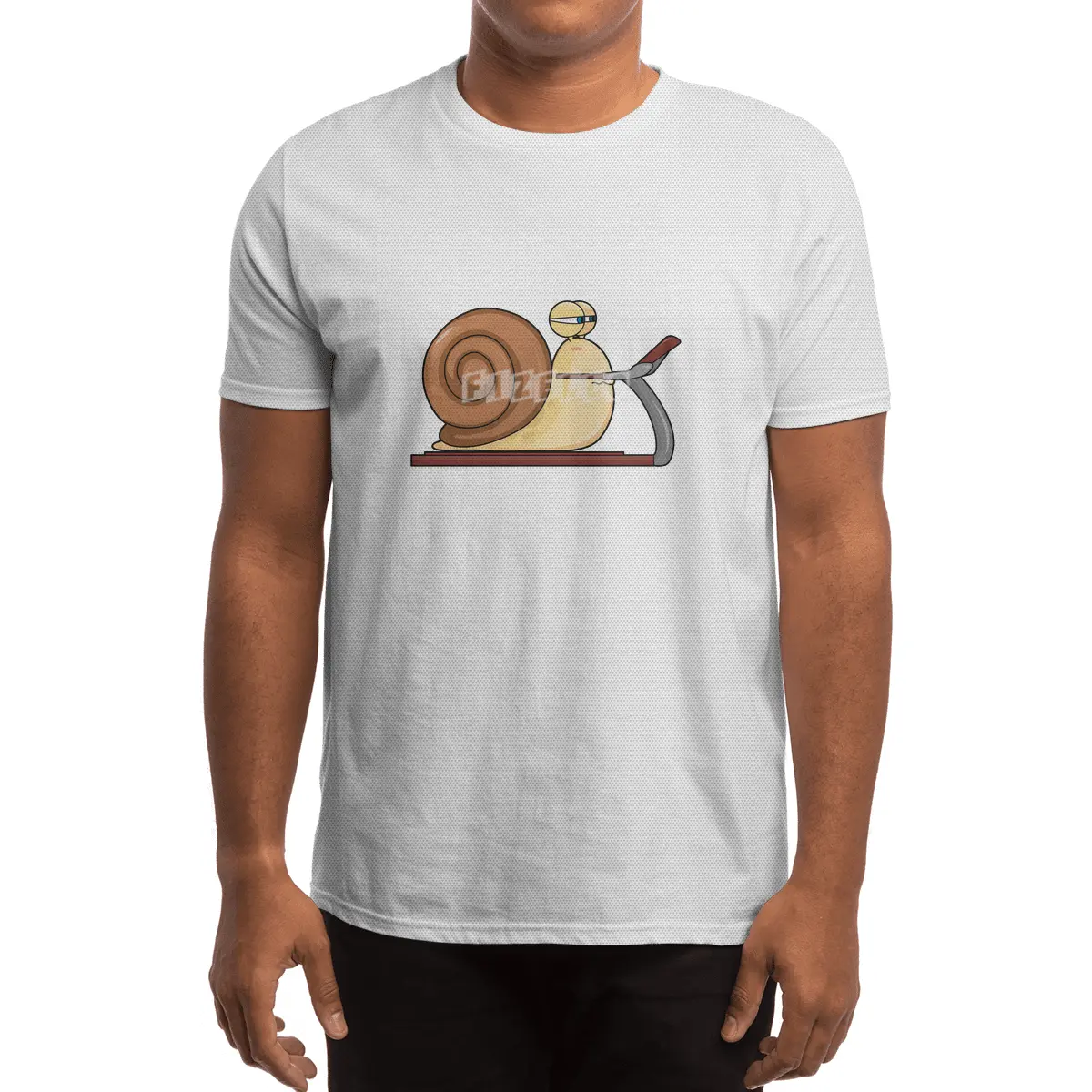 Snail at Jogging on Treadmill Spor T-Shirt