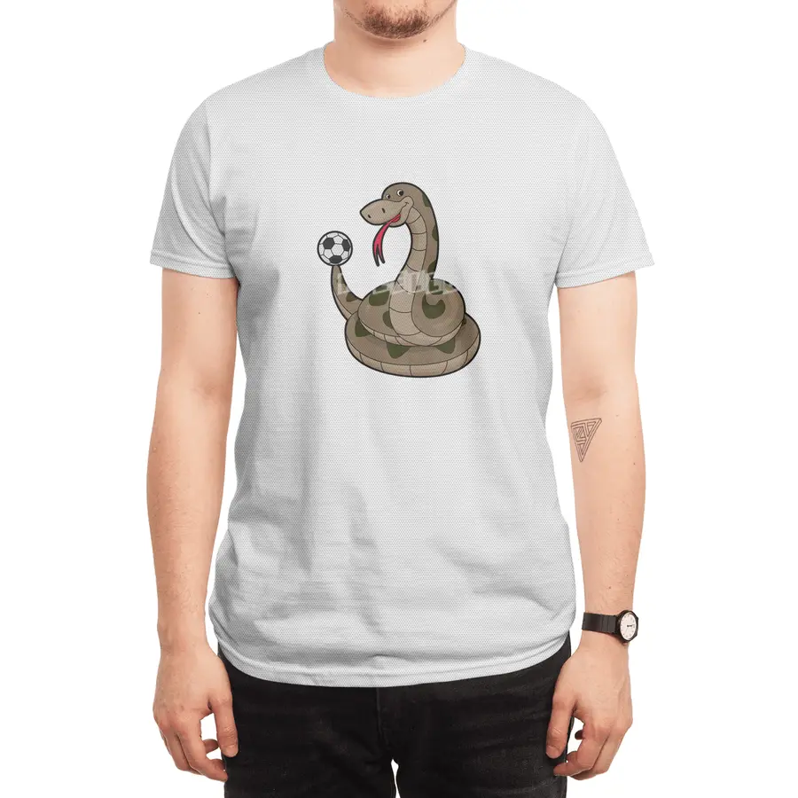 Snake as Soccer player with Soccer ball Spor T-Shirt