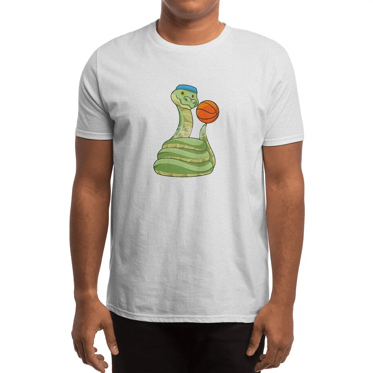 Snake at Basketball Sports Spor T-Shirt