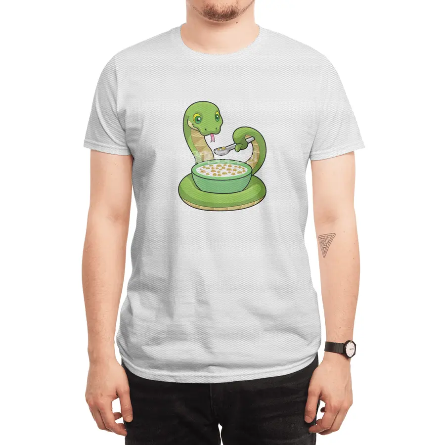 Snake at Eating with Muesli Spor T-Shirt