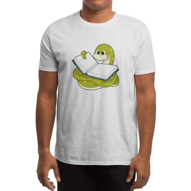 Snake at Reading with Book Spor T-Shirt