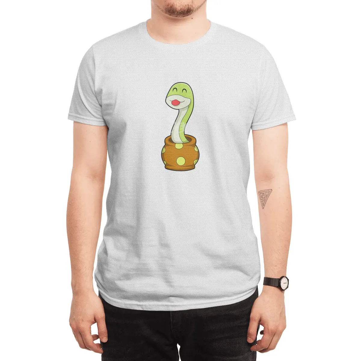Snake in Jar Spor T-Shirt