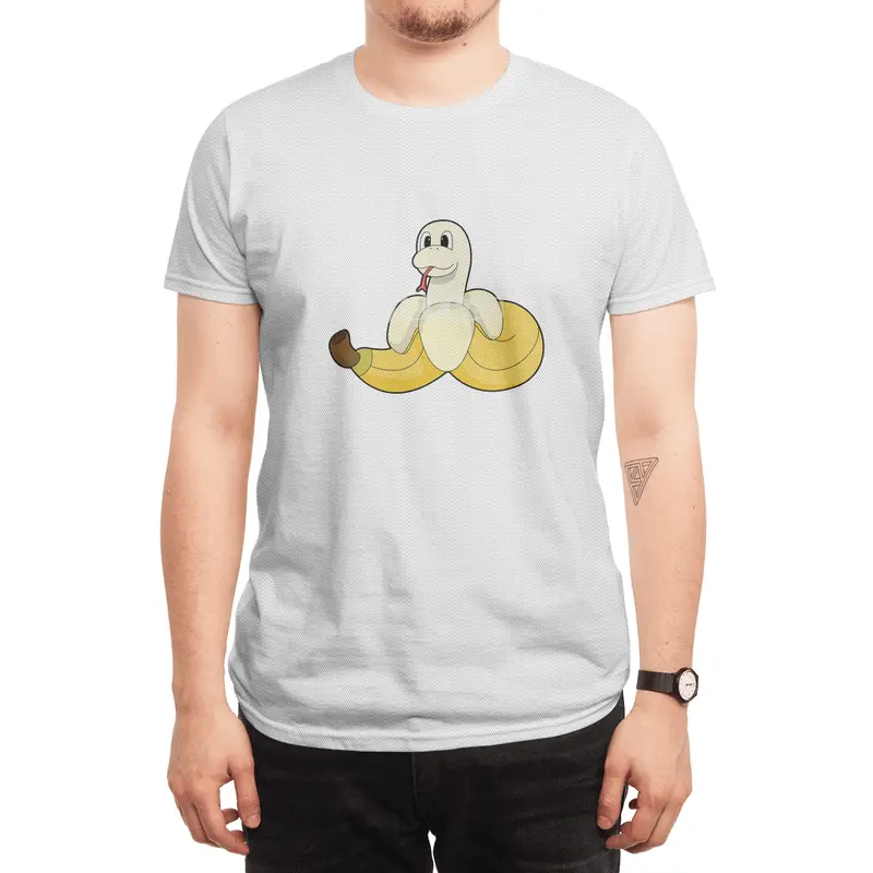 Snake with Banana Spor T-Shirt