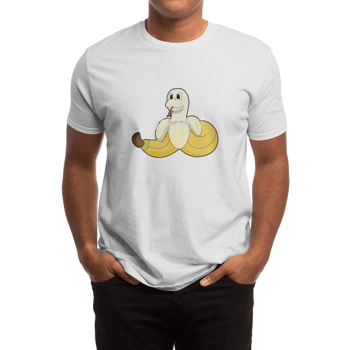 Snake with Banana Spor T-Shirt