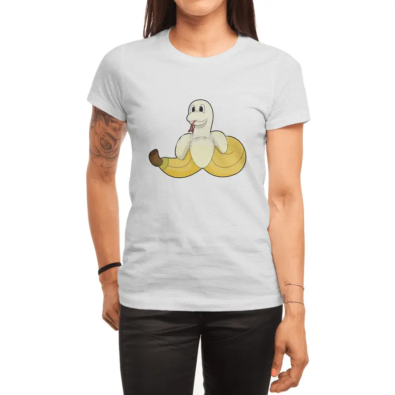 Snake with Banana Spor T-Shirt