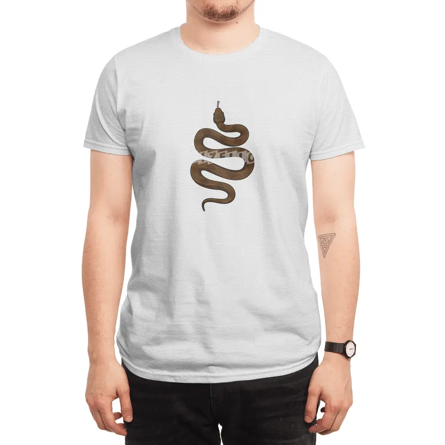 Snake with brown Stripes Spor T-Shirt