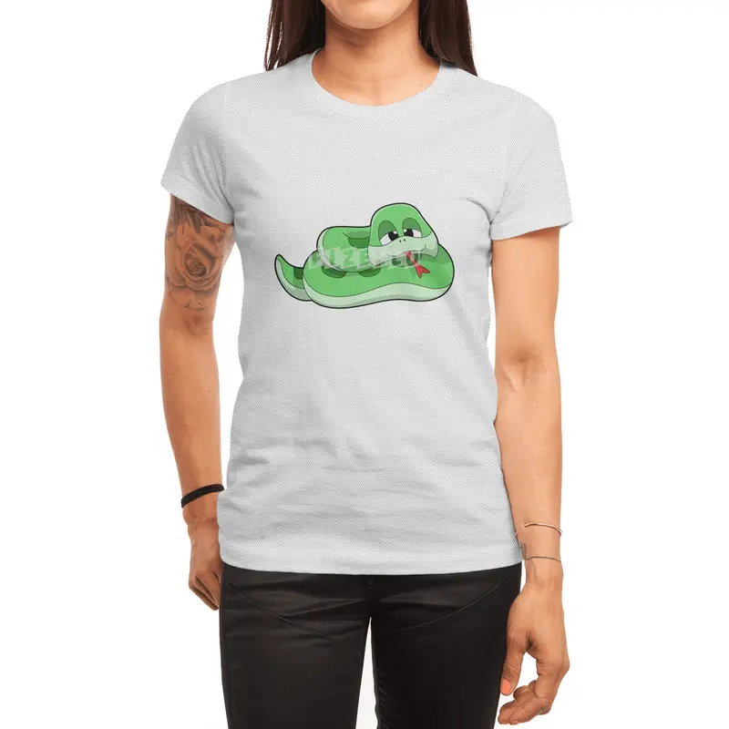 Snake with green Stains Spor T-Shirt