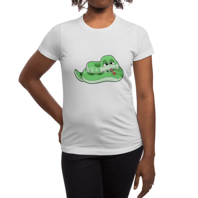 Snake with green Stains Spor T-Shirt