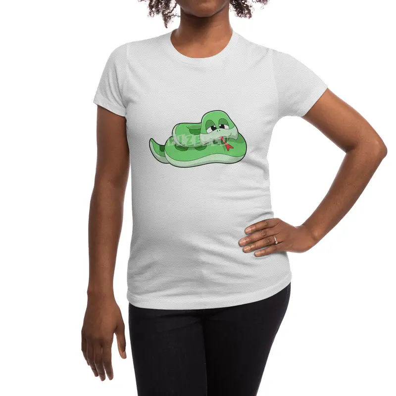 Snake with green Stains Spor T-Shirt