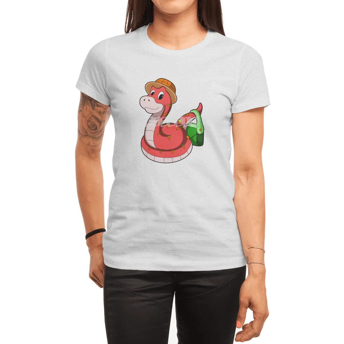 Snake with Purse & Hat Spor T-Shirt