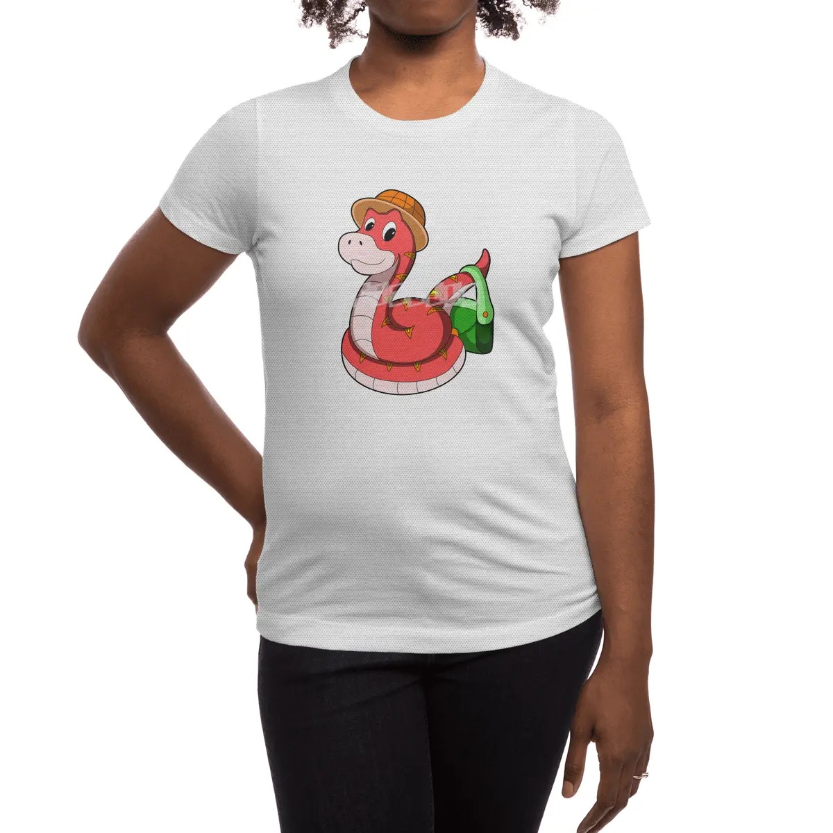Snake with Purse & Hat Spor T-Shirt