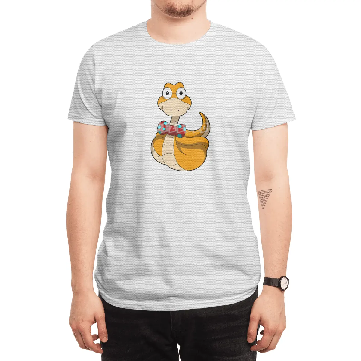 Snake with Tie Spor T-Shirt