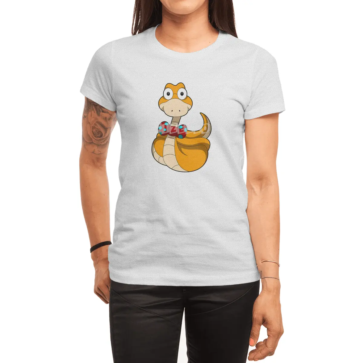 Snake with Tie Spor T-Shirt