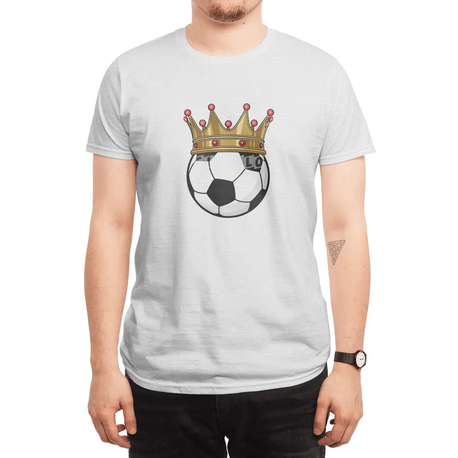 Soccer Crown King Spor T-Shirt
