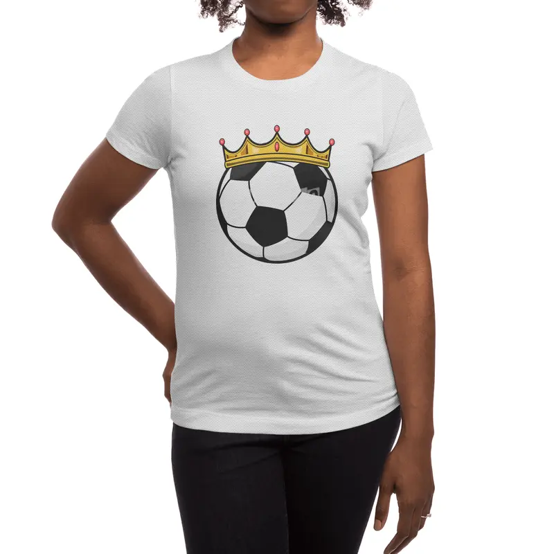 Soccer Crown Queen Spor T-Shirt