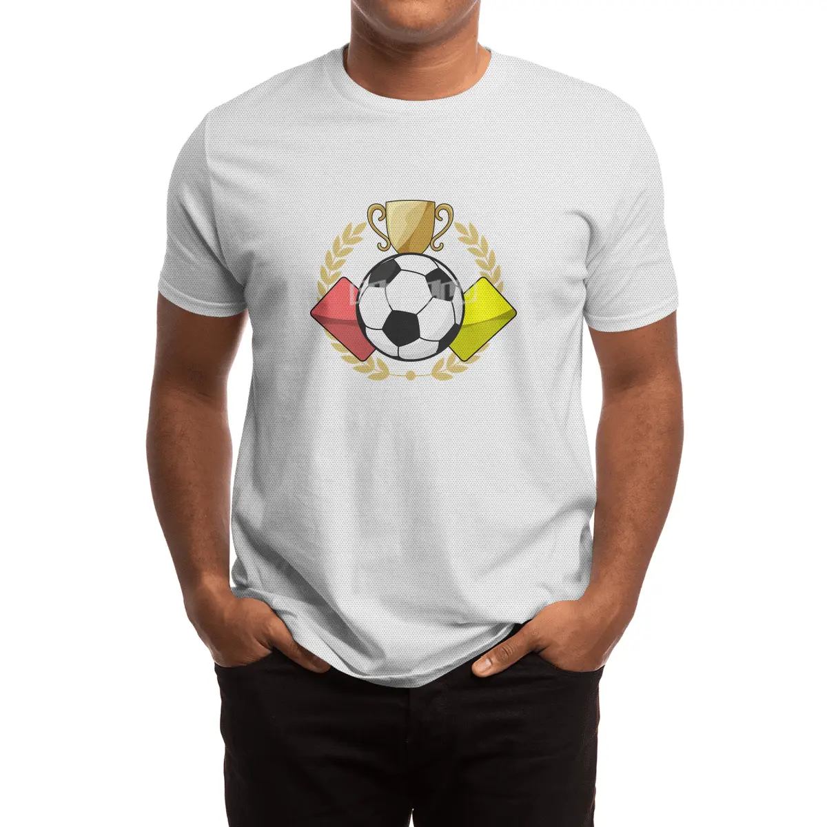 Soccer red & yellow card Trophy Spor T-Shirt