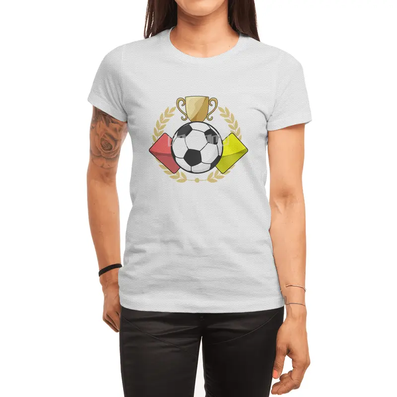Soccer red & yellow card Trophy Spor T-Shirt